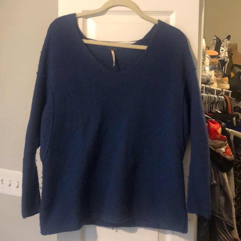 Free people blue sweater